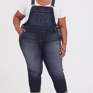 NWT Torrid Overalls, Dark Wash